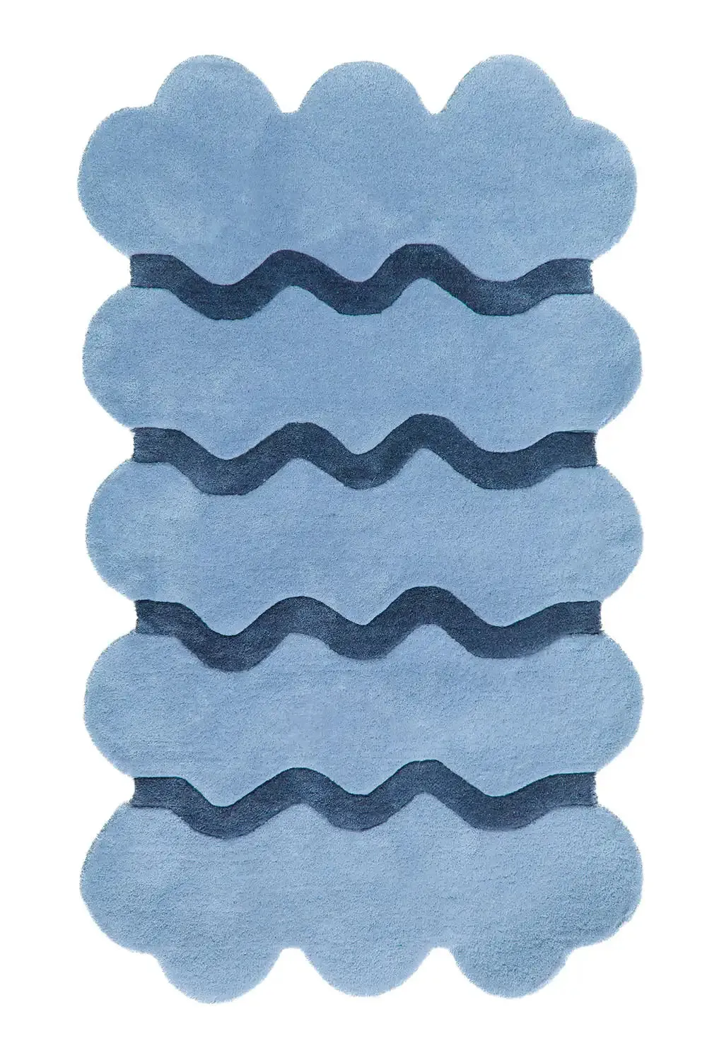 Sculpted Edge Hand Tufted New Zealand Wool Rug
