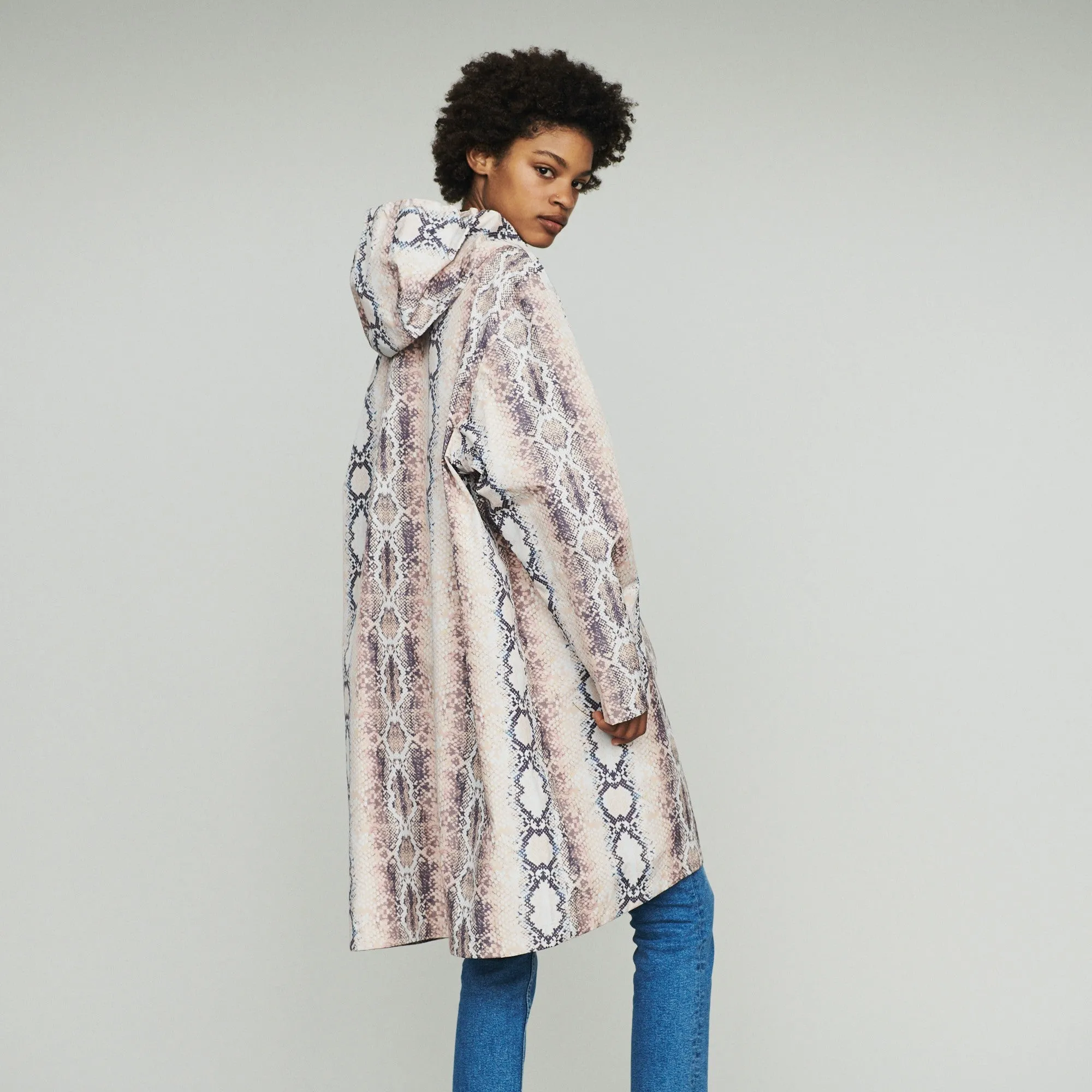 Snake Print Wind Jacket - Printed