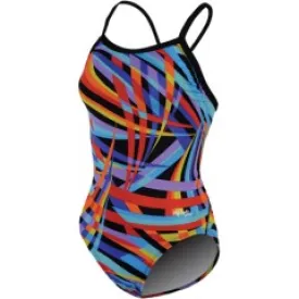 Spirit Swim Team_2018_Female Red/White Blue Alpha Print V- Back