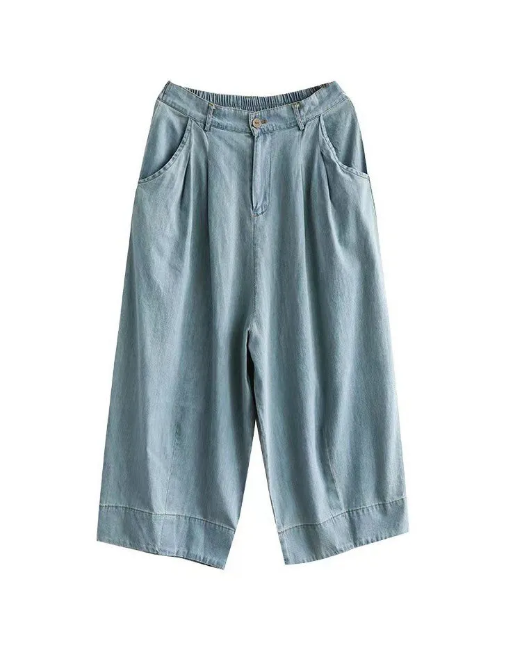 Summer Jeans Straight Thin Denim Pants