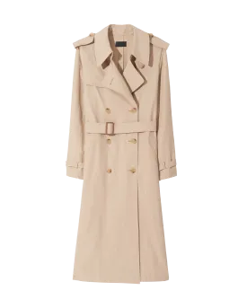 Tanner Trench Coat in Khaki