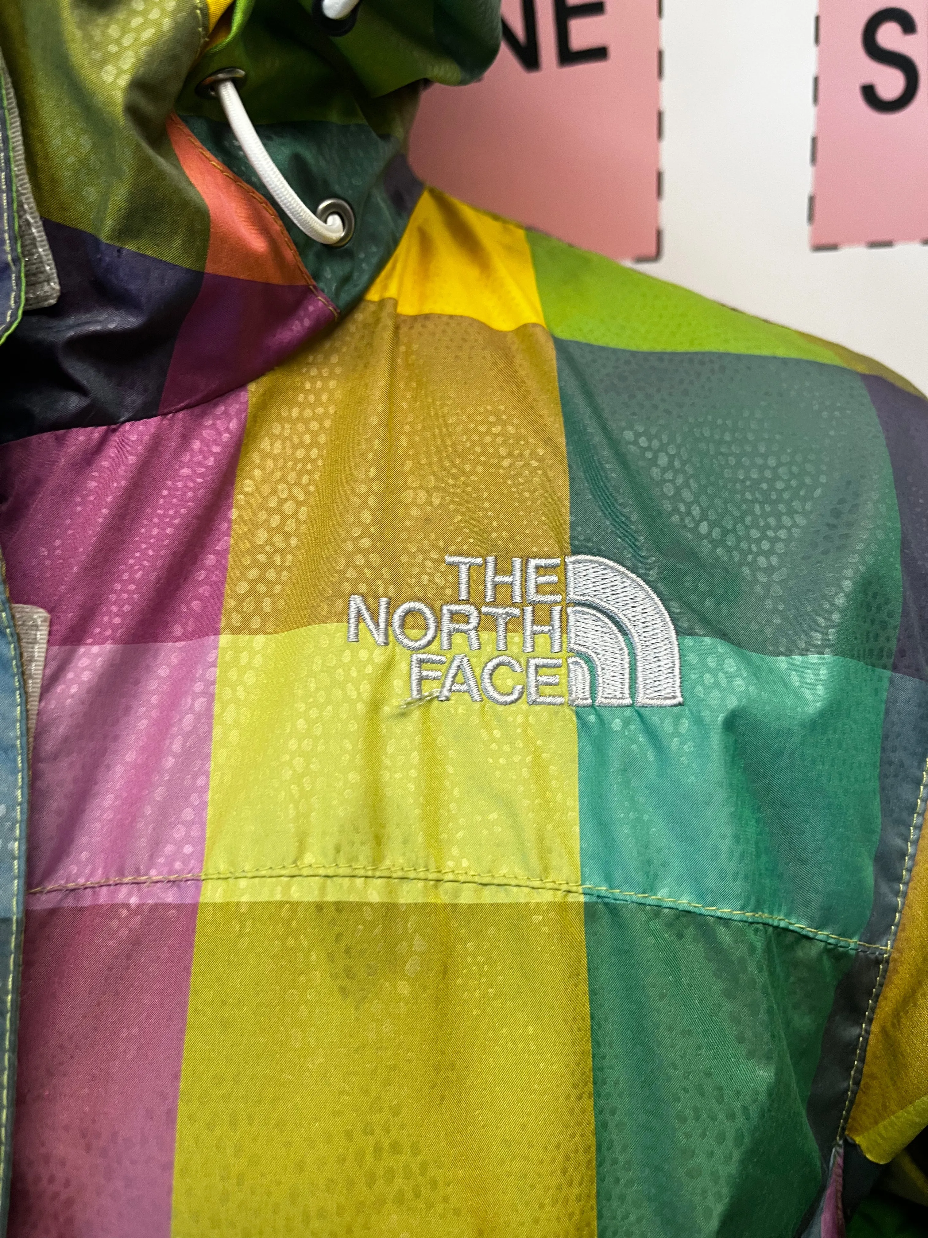 The North Face Plaid Windbreaker (Size S)