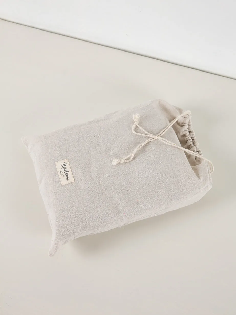 Vintage Inspired Baby Shawl | Oatmeal