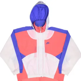 VINTAGE NIKE CLASSIC SWOOSH PINK WOMAN WINDBREAKER JACKET 1990S SIZE MEDIUM