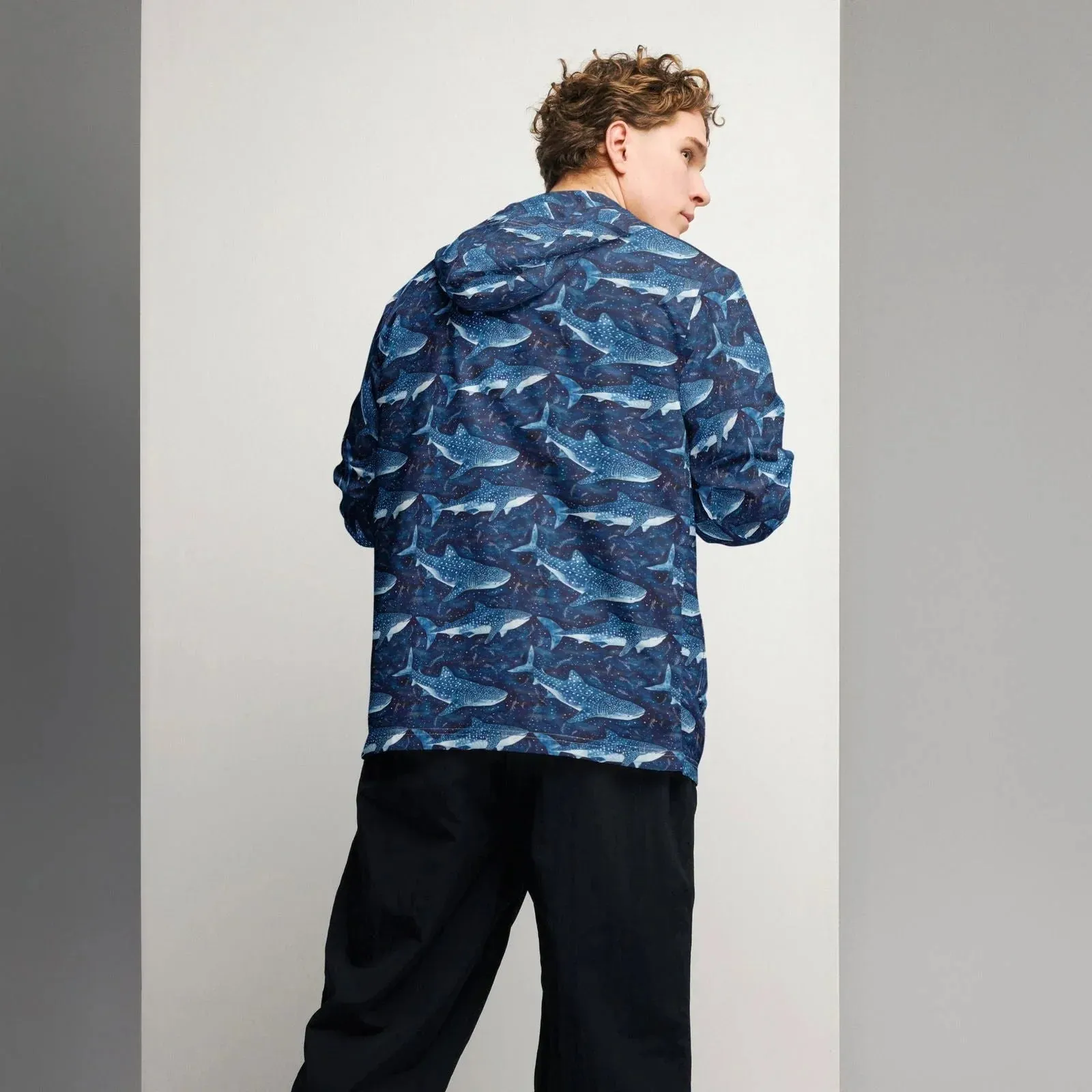 Whale Shark Dream Men’s Windbreaker