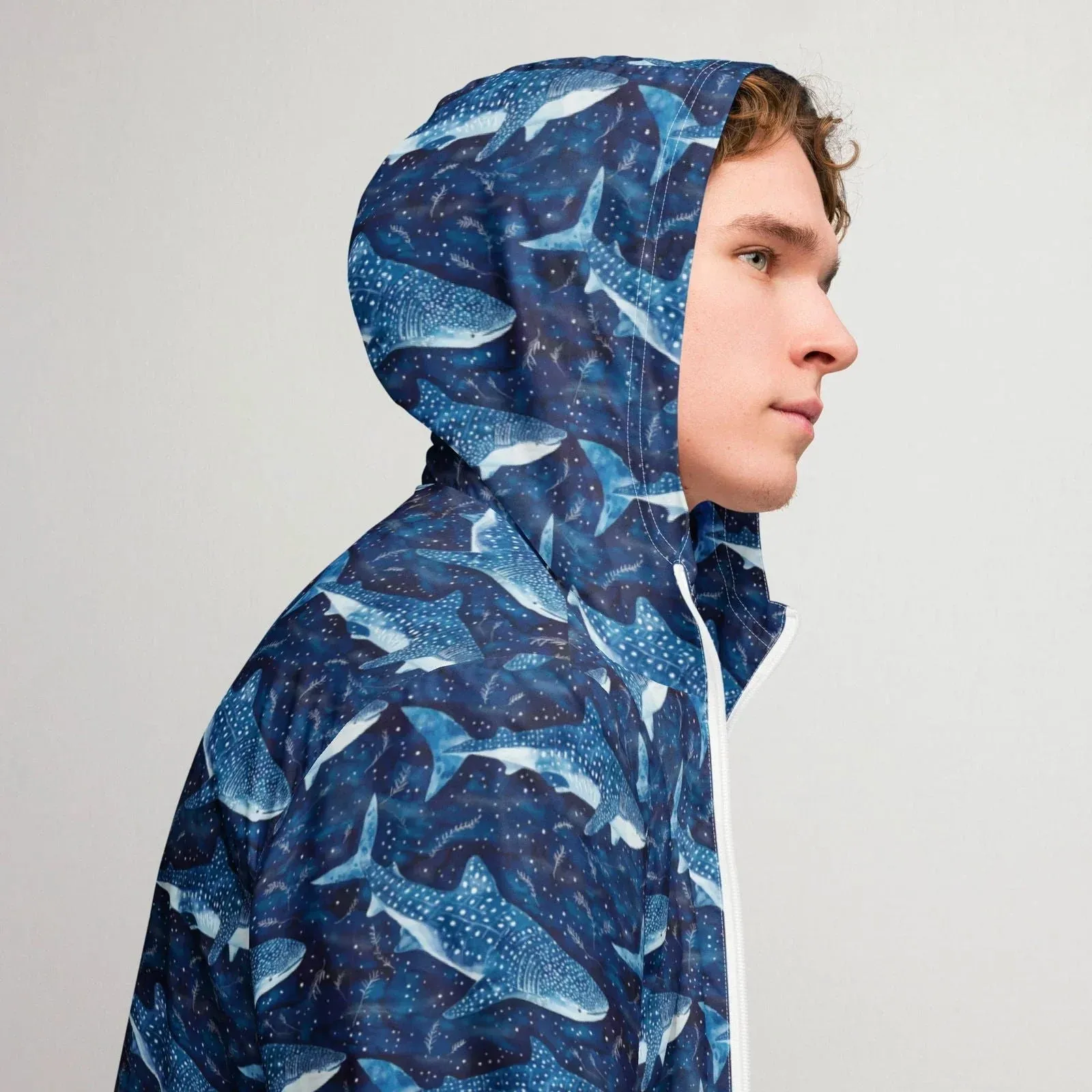 Whale Shark Dream Men’s Windbreaker
