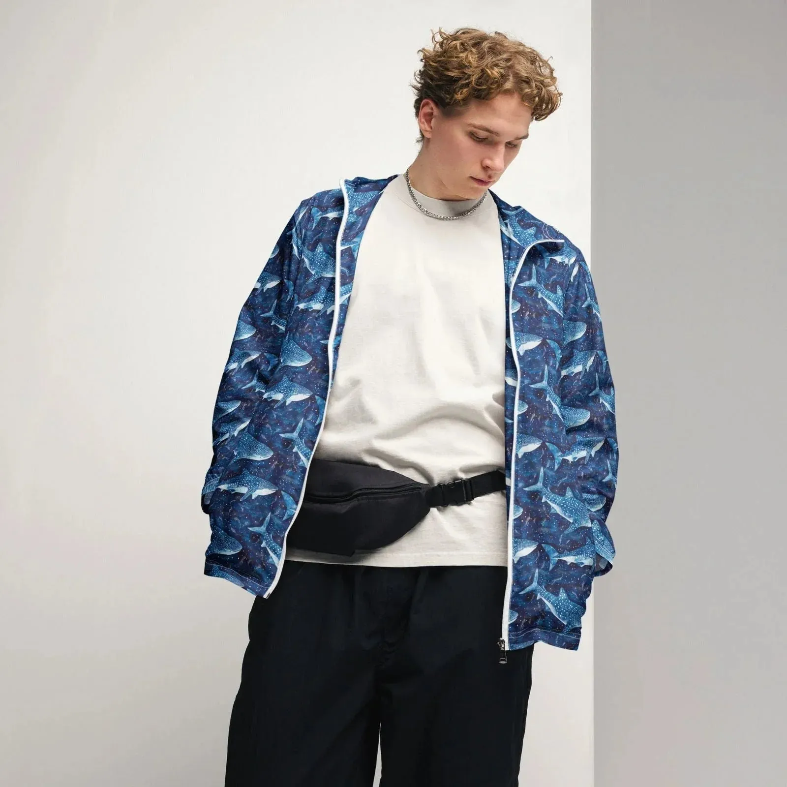 Whale Shark Dream Men’s Windbreaker