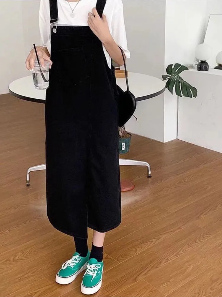 Wjczt Denim Jumpsuits Women Pant Woman Jeans High Waist Denim Pants Wide Leg Denim Clothing Blue Jeans Vintage Quality Fashion