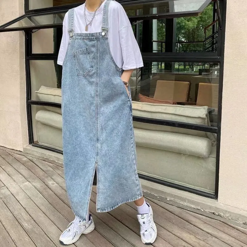 Wjczt Denim Jumpsuits Women Pant Woman Jeans High Waist Denim Pants Wide Leg Denim Clothing Blue Jeans Vintage Quality Fashion