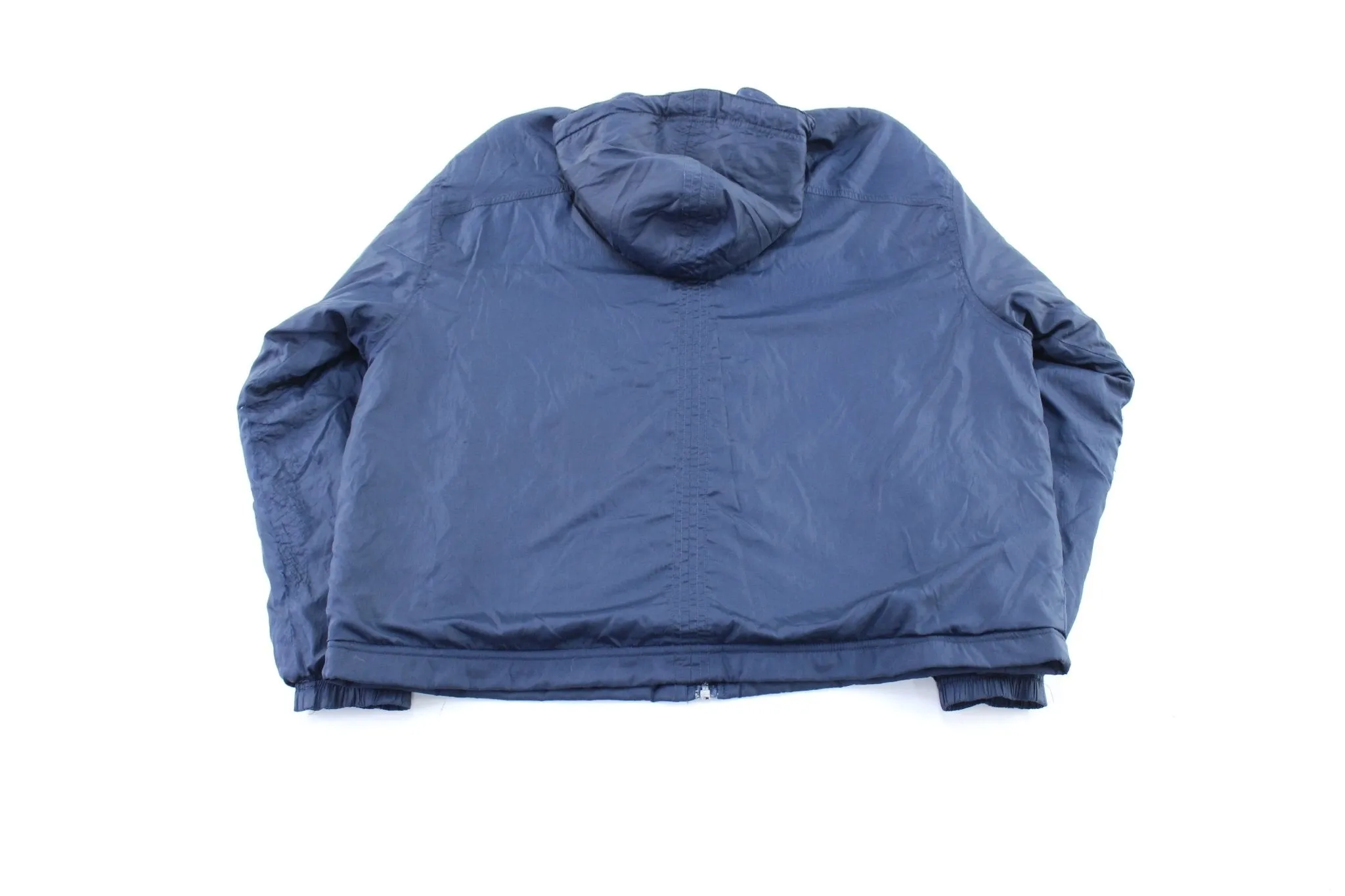 Women's 90's Nike Embroidered Logo Blue Zip Up Jacket