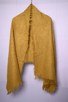 Yellow Wool Shawl - Greenish Yellow Shade